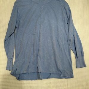 Casual Blue Long Sleeve Shirt